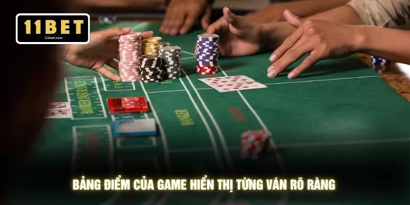 Baccarat - 3 Chiến Lược Xoay Nhịp Thắng Ổn Định Tại 11BET 3 Bảng điểm của game hiển thị từng ván rõ ràng
